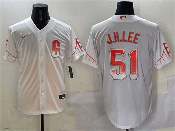 Men%27s San Francisco Giants #51 Jung Hoo Lee White City Connect Cool Base Stitched Jersey->san francisco giants->MLB Jersey